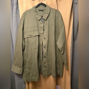 Soncy size 4 (size 26) olive button jackets